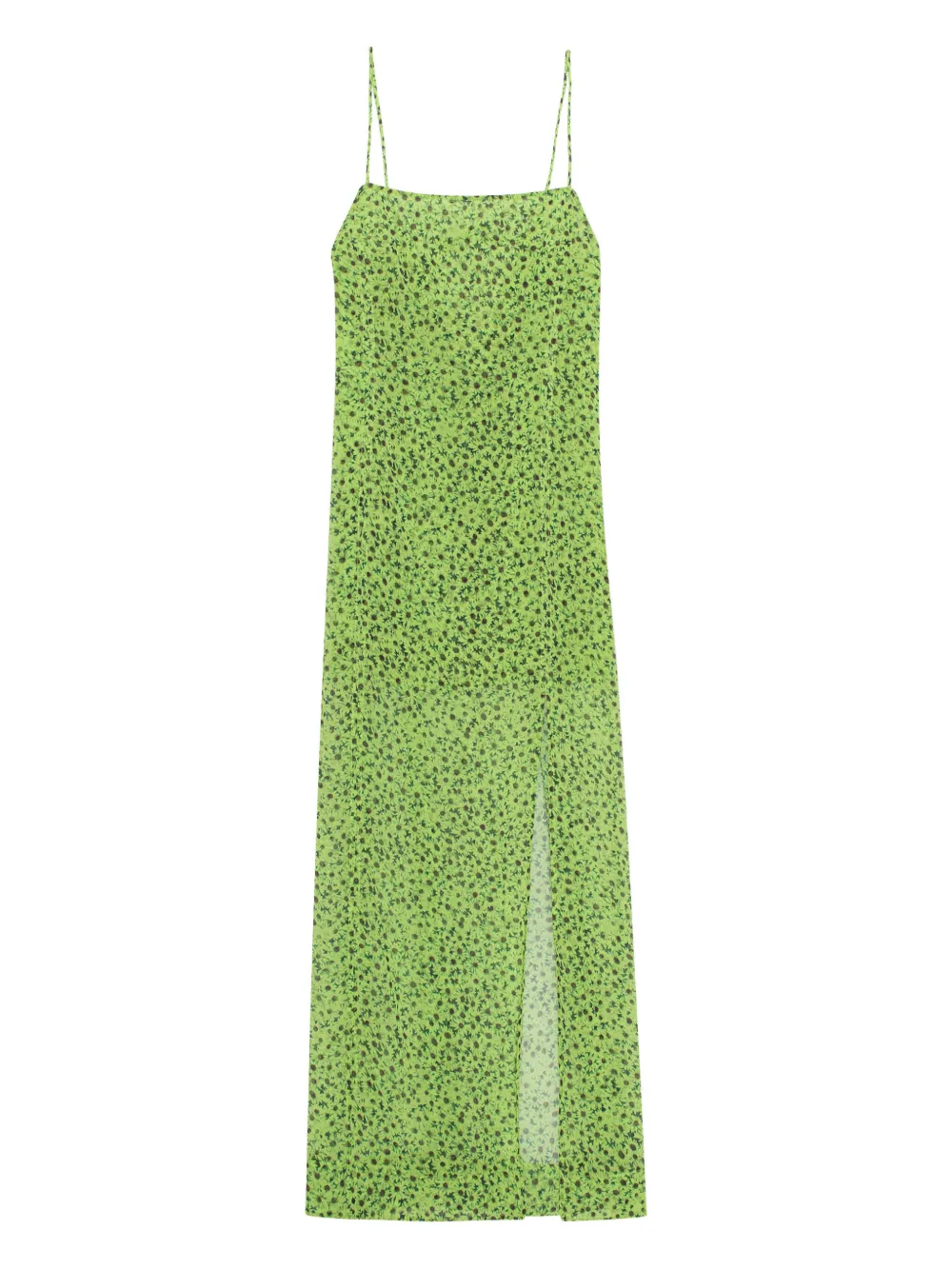 GANNI floral-print dress - Verde