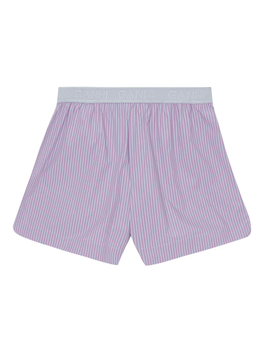 GANNI Gestreepte boxershorts Paars