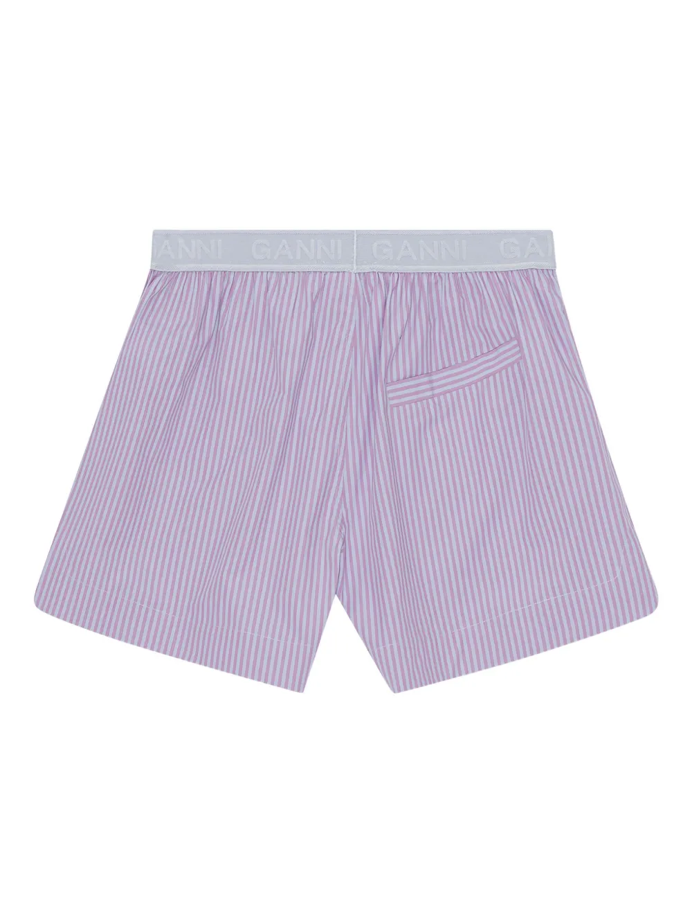 GANNI Gestreepte boxershorts Paars