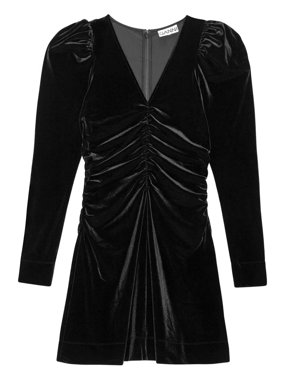 GANNI Abito a maniche lunghe - Nero