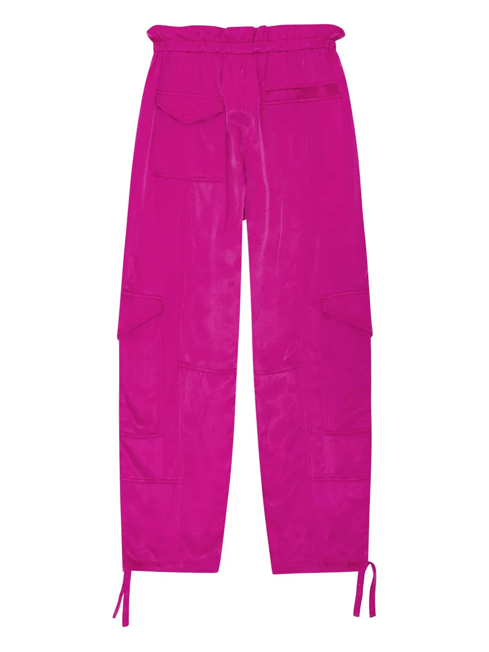 GANNI Cargo broek met trekkoord Roze
