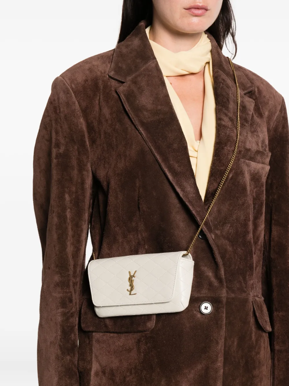 Saint Laurent quilted-monogram mini bag | Mini Bags | Image 2