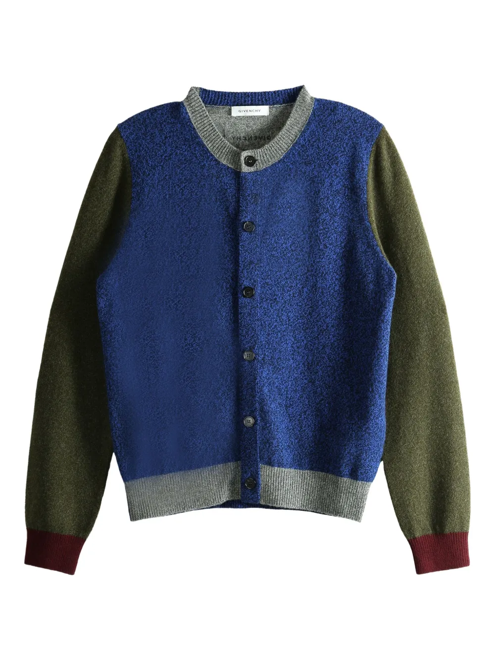 Givenchy Colour-block Wool Cardigan In Multi