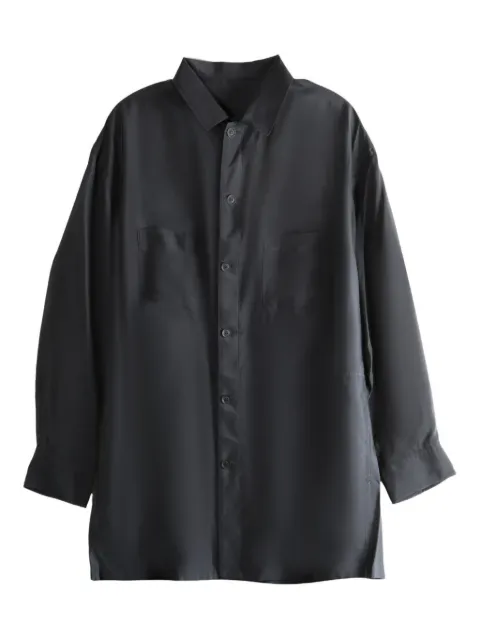 Yohji Yamamoto camisa con doble bolsillo