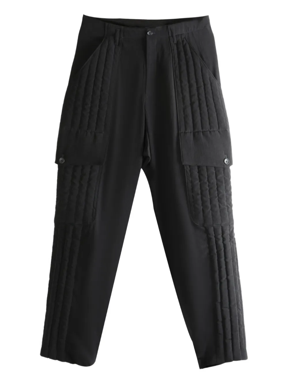 Yohji Yamamoto quilted cargo trousers | Black | Image 1
