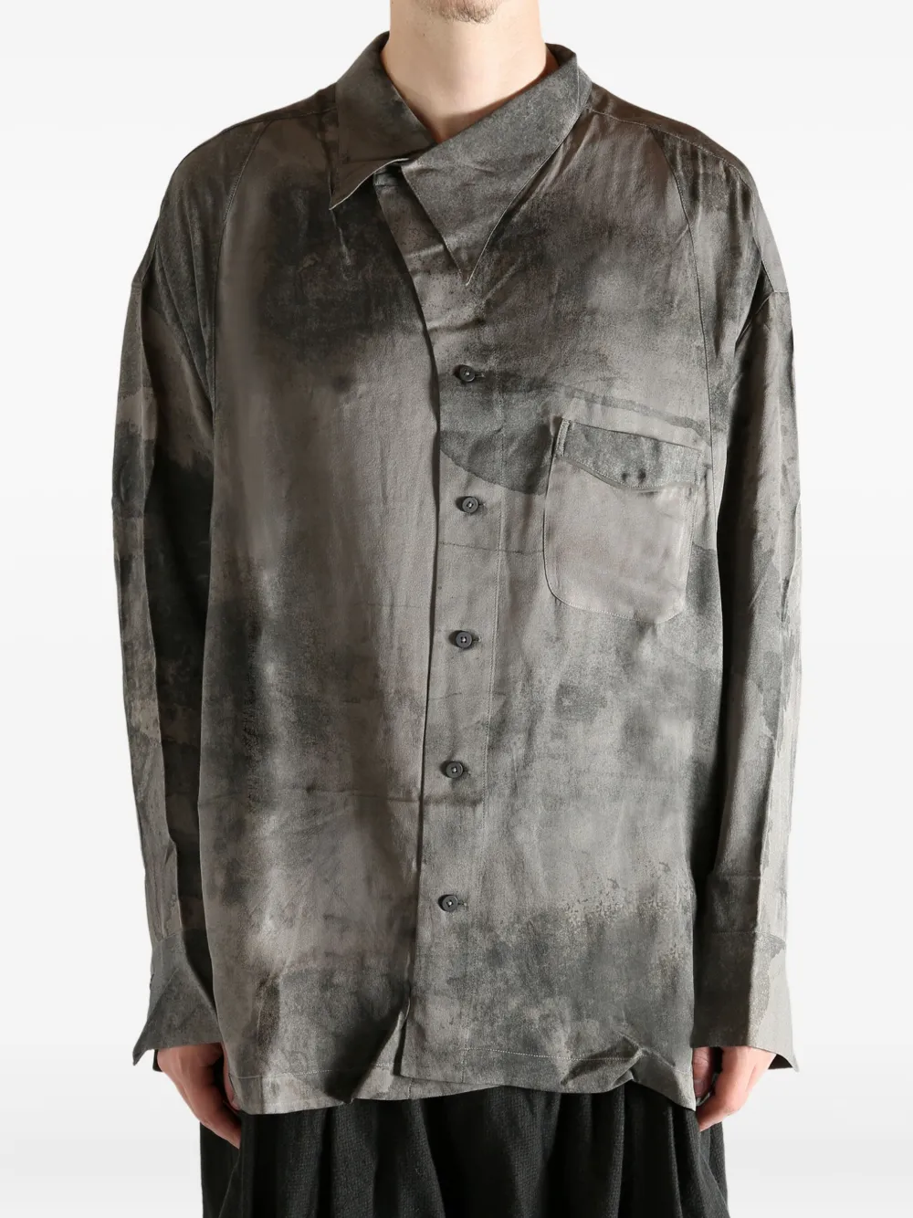 Ziggy Chen Pocket Buttoned Shirt In Multi