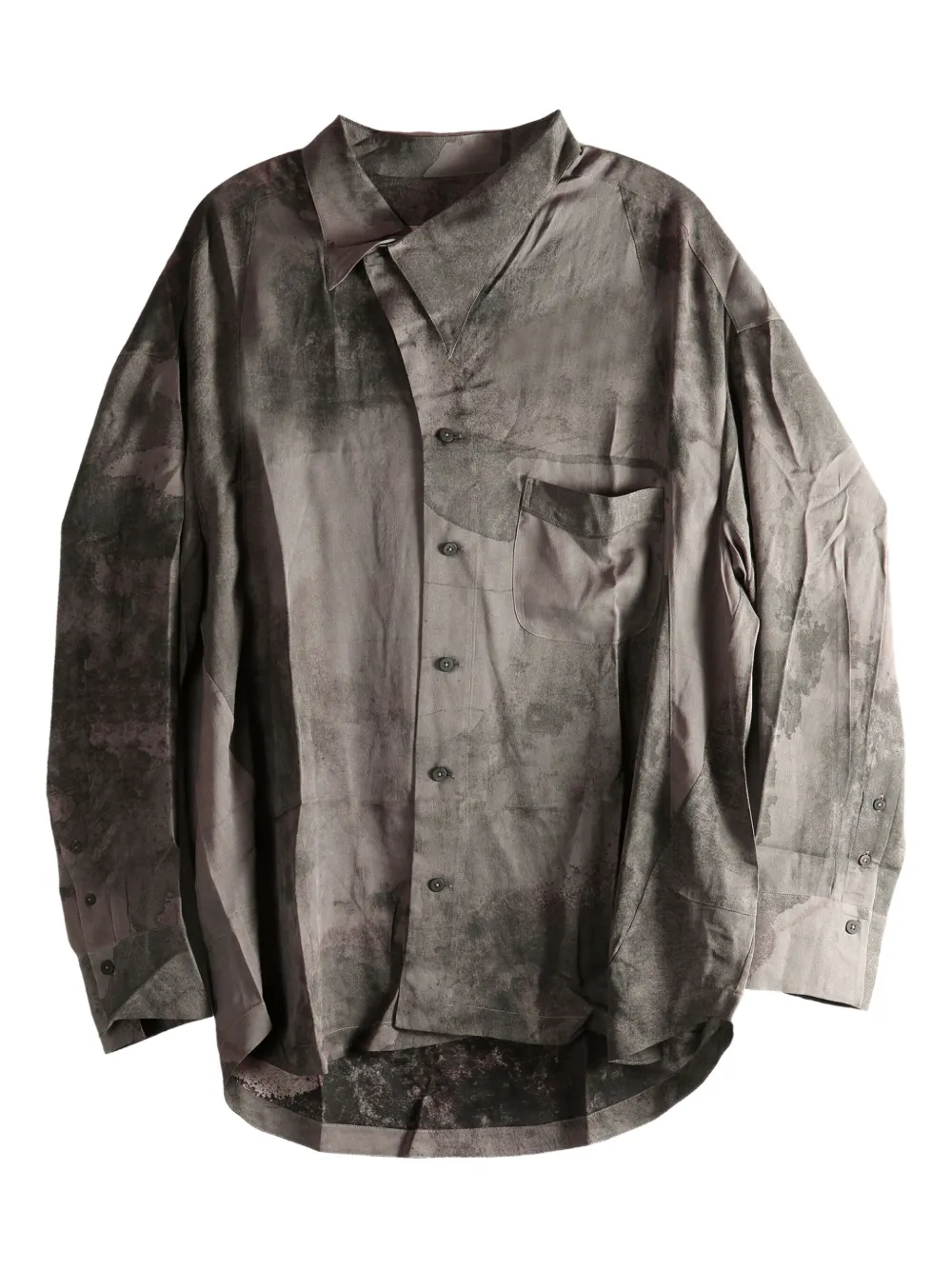 Ziggy Chen Pocket buttoned shirt | Grey | Image 1