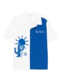 BLUE SKY INN cactus-print panelled shirt