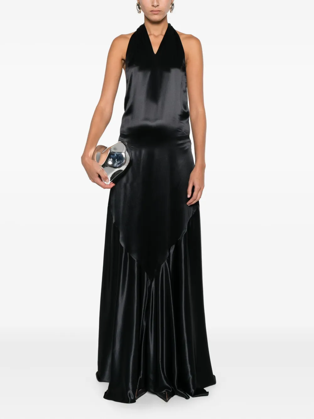 Marni halterneck satin dress | Evening Dresses | Image 2