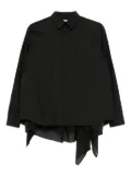 sacai double-layer shirt - Black