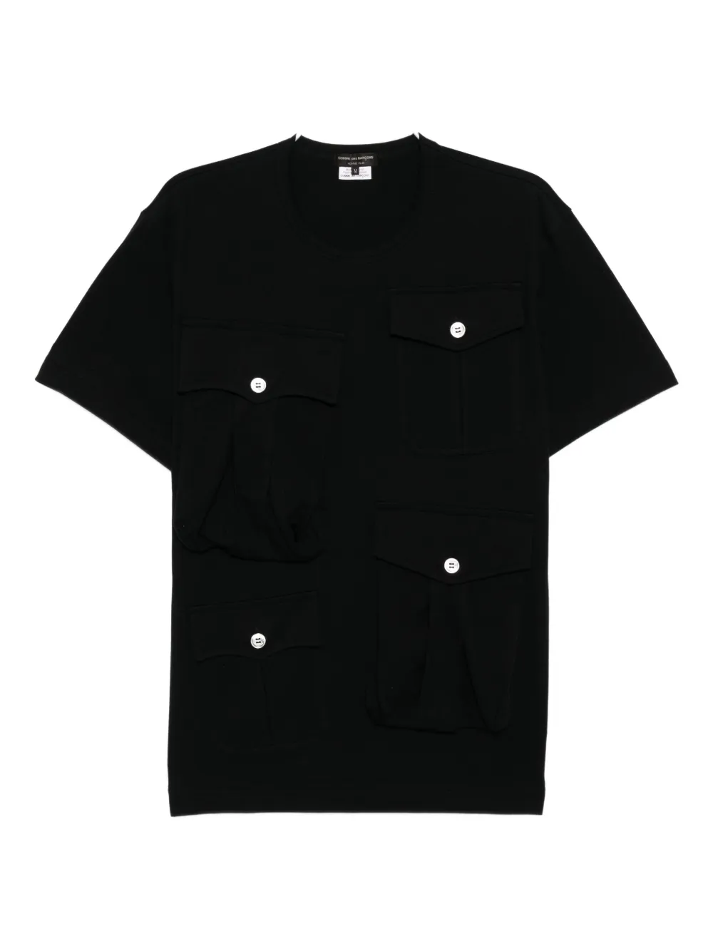 Comme Des Garçons Homme Deux Cotton T-shirt In Black