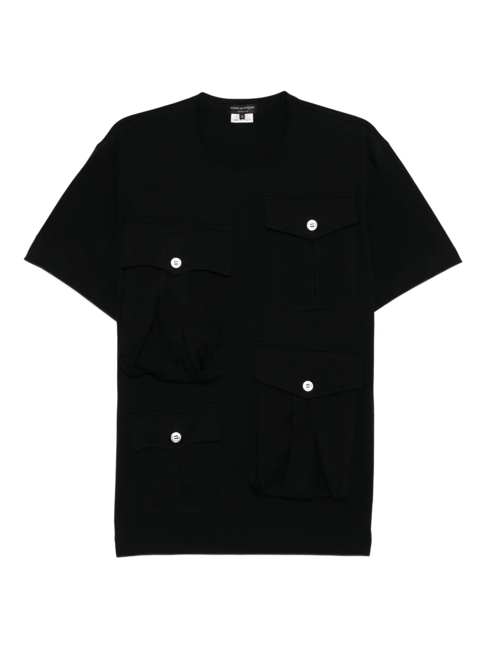 Comme des Garçons Homme Plus cotton T-shirt | Black | Image 1
