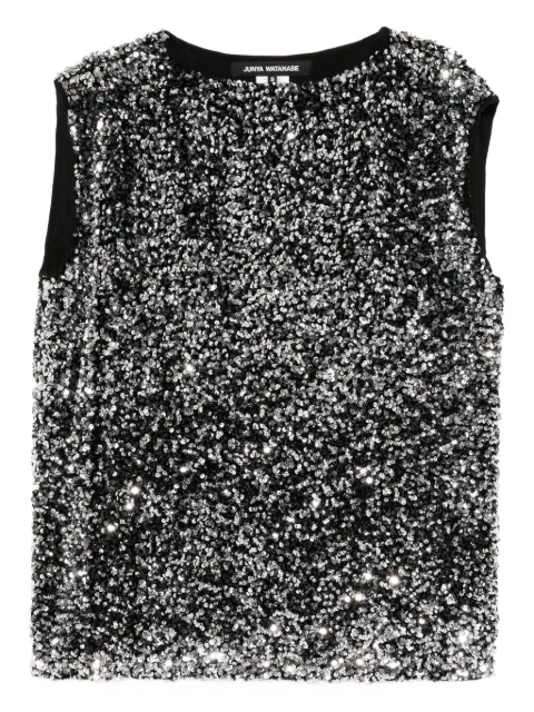 Junya Watanabe x Comme Des Garçons sequin-embellished vest