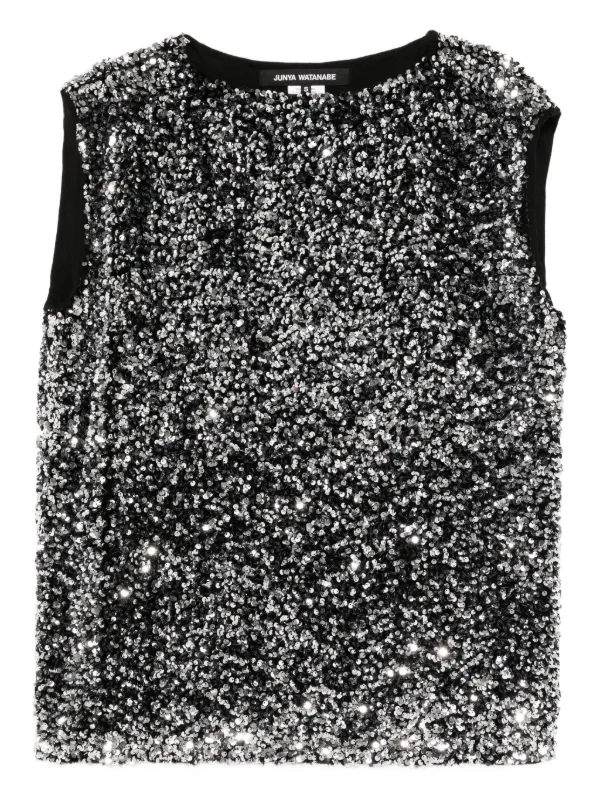 ジュンヤワタナベCOMME des GARCONS スパンコール ポンチョ ジュンヤワタナベCOMME des GARCONS スパンコール ポンチョ