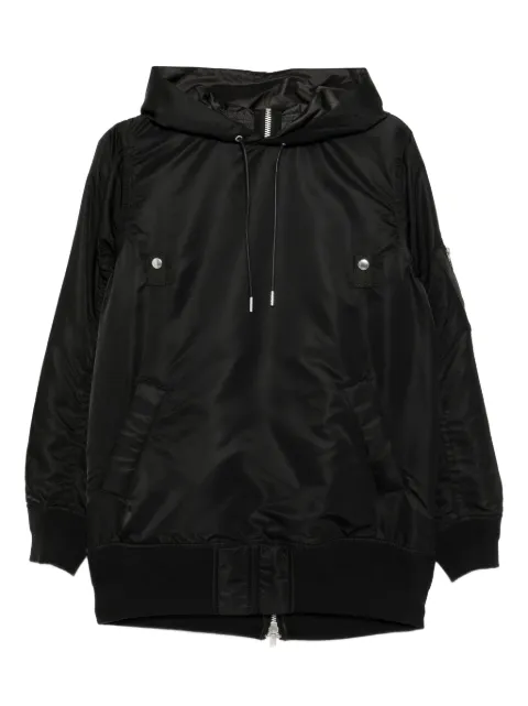 sacai zipped hoodie