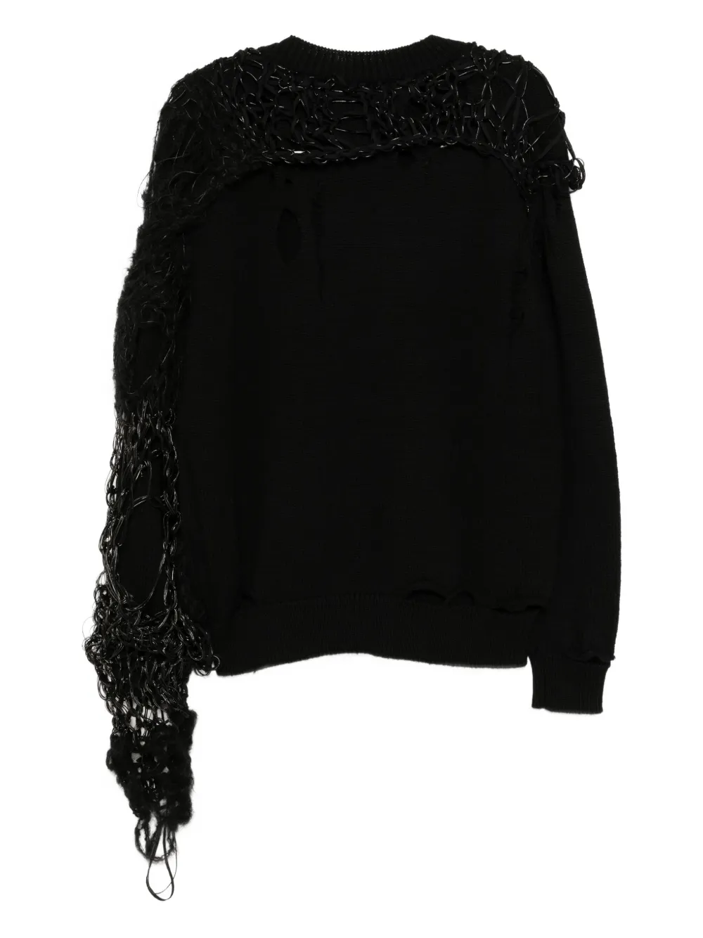 Junya Watanabe كنزة بتأثير ممزق x Comme Des Garçons | كنزات | Image 2
