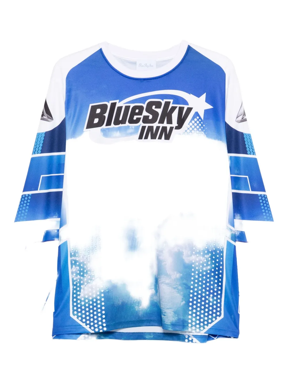 Blue Sky Inn Cloud-print Long-sleeve T-shirt In Blue