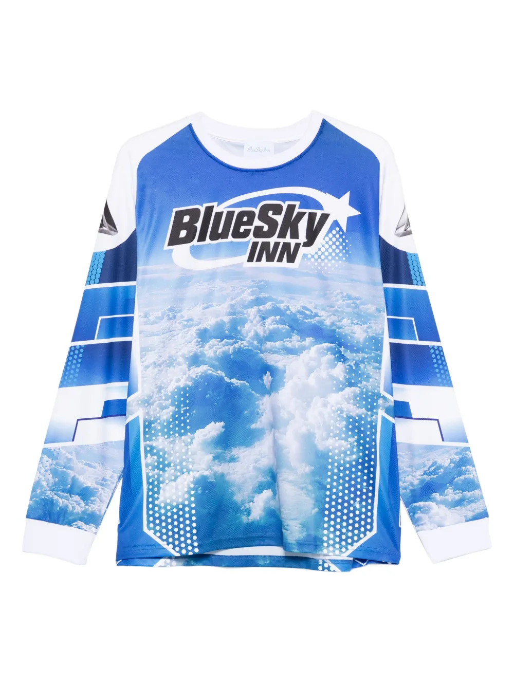 BLUE SKY INN プリント ロングTシャツ - ブルー BLUE SKY INN プリント ロングTシャツ - ブルー