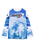 BLUE SKY INN cloud-print long-sleeve T-shirt