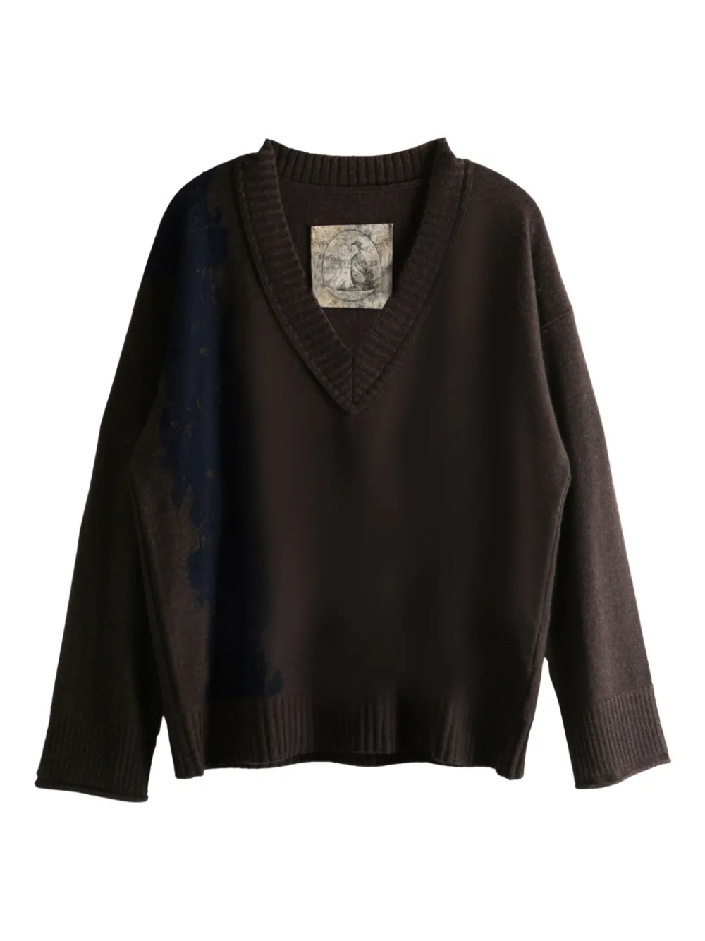Ziggy Chen v-neck 0M2532004 knitwear | Brown | Image 1