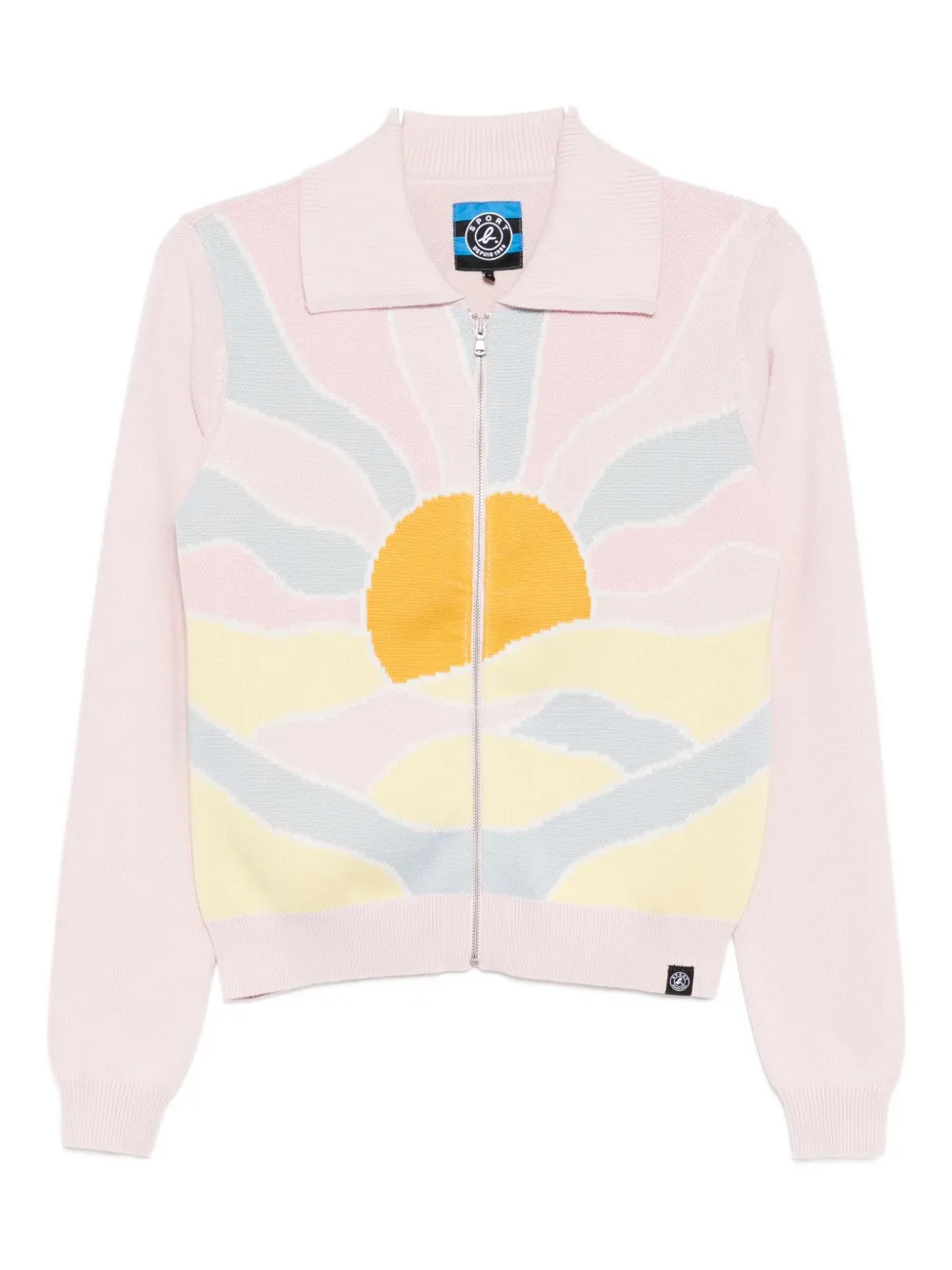 Sport B. By Agnès B. Sunset Graphic Cardigan In Pink