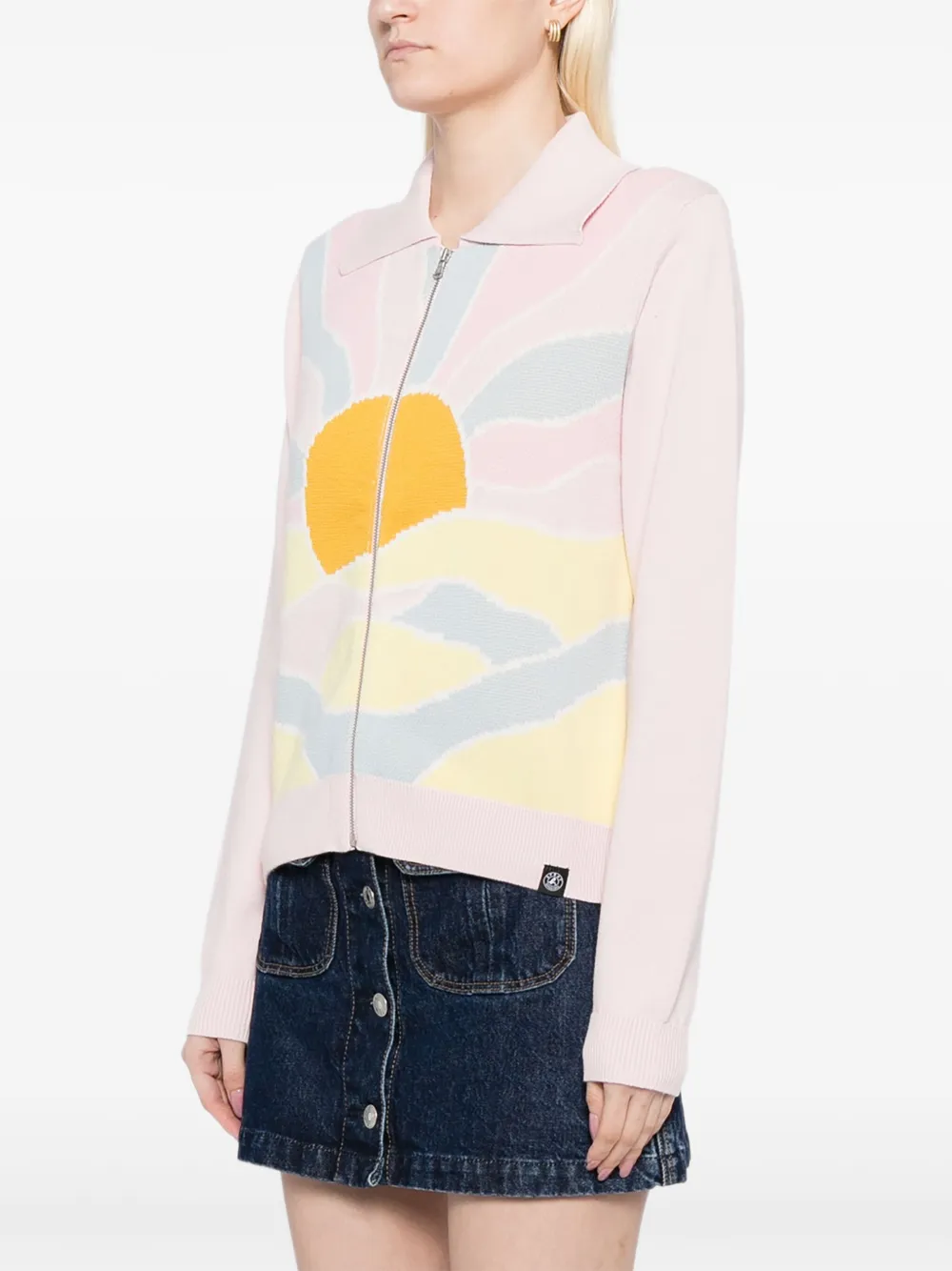 SPORT b. by agnès b. Sunset vest met grafische print Roze