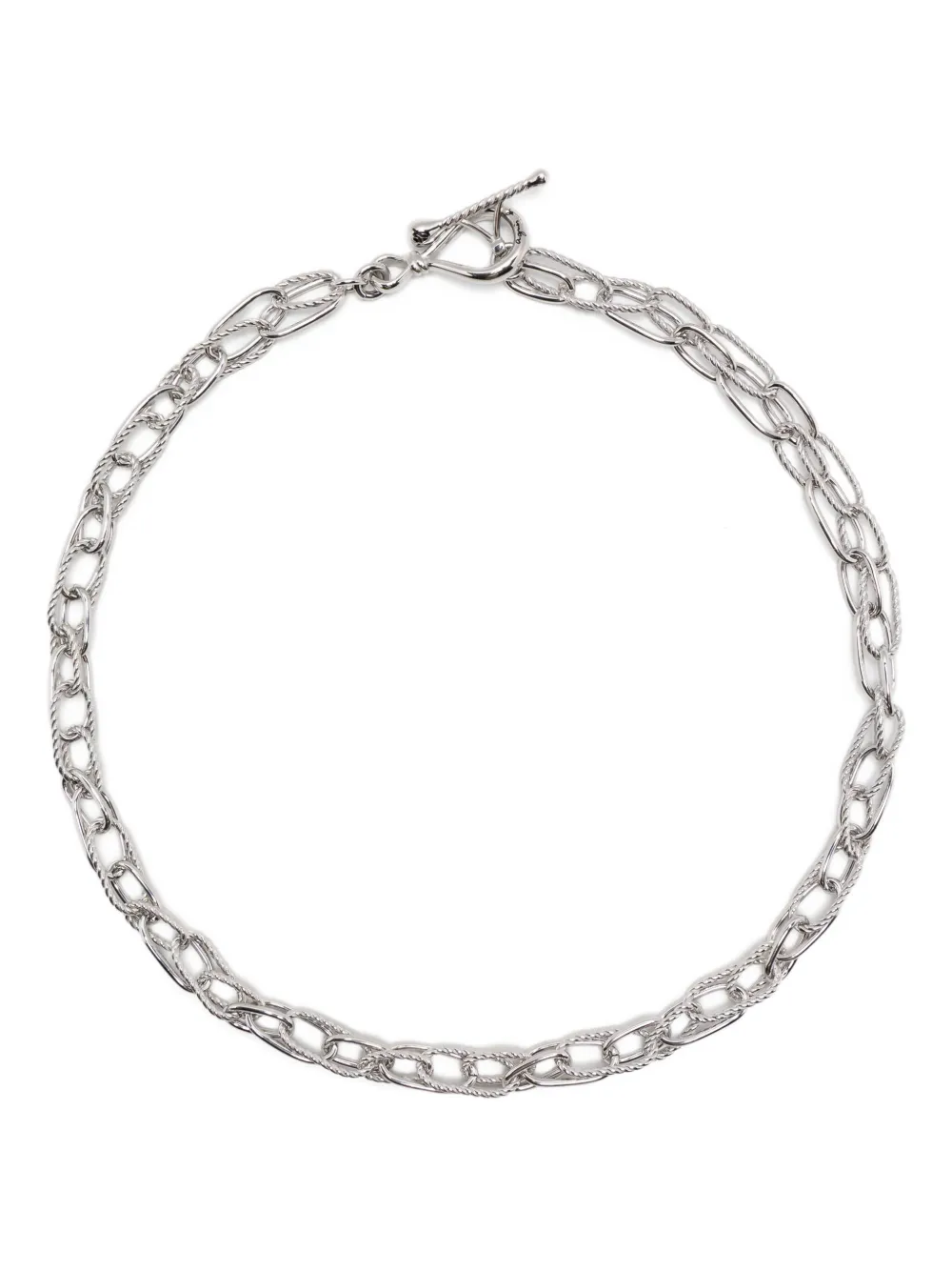 agnès b.  Anchor Knot Twist Hoops necklace | Silver | Image 1