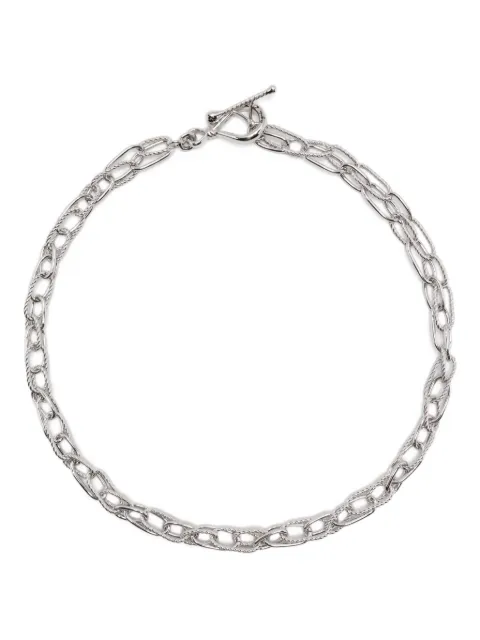 agnès b.  Anchor Knot Twist Hoops necklace