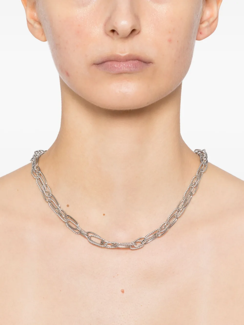 agnès b.  Anchor Knot Twist Hoops necklace | Image 2