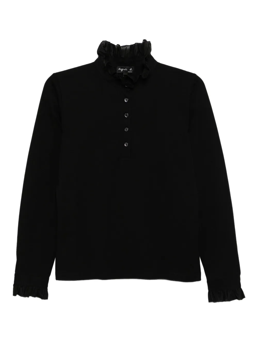 agnès b.  cotton top | Black | Image 1