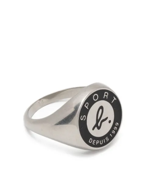 SPORT b. by agnès b.  logo-print ring