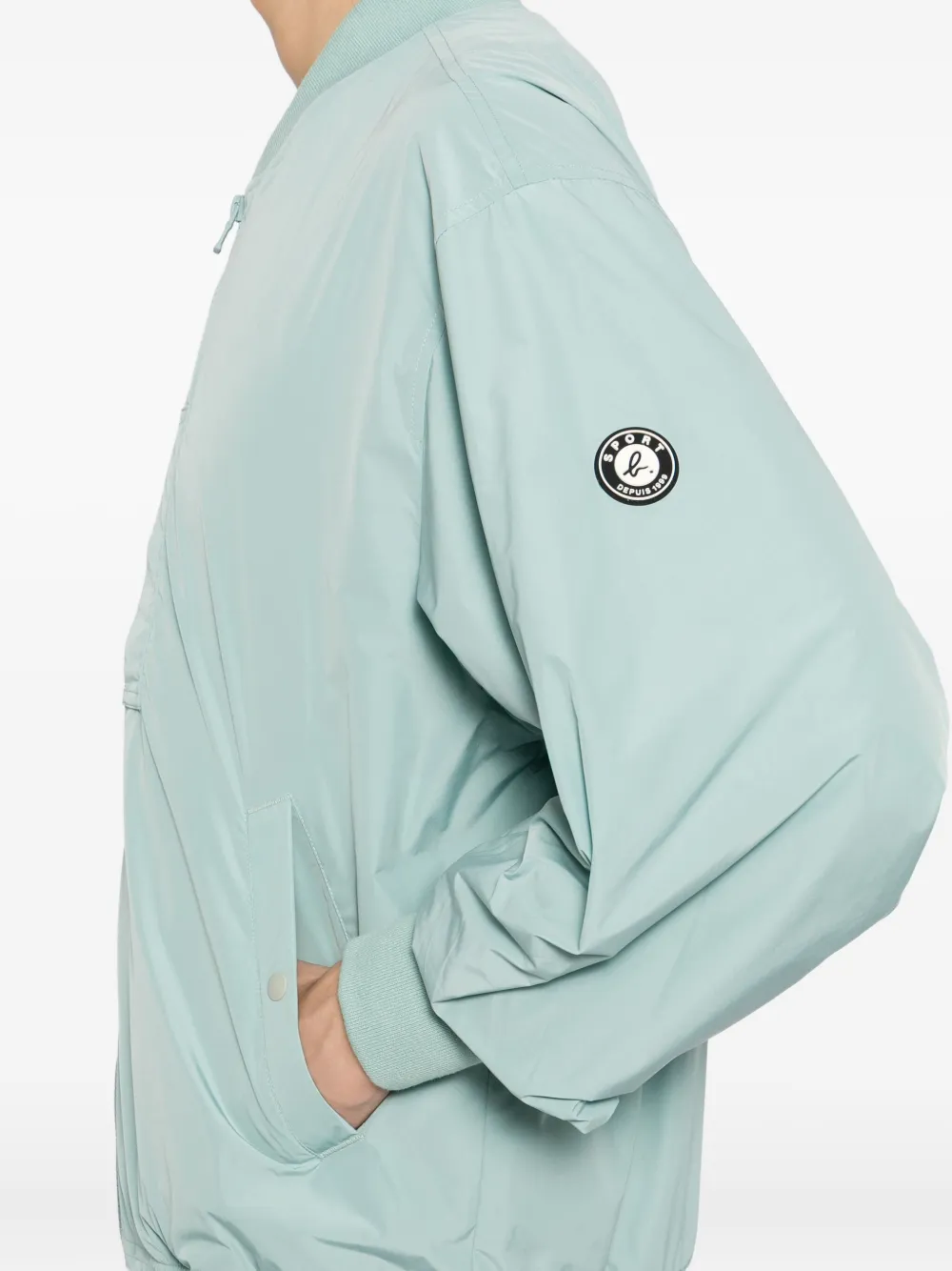 Sport B. By Agnès B. Logo-patched Jacket In Green