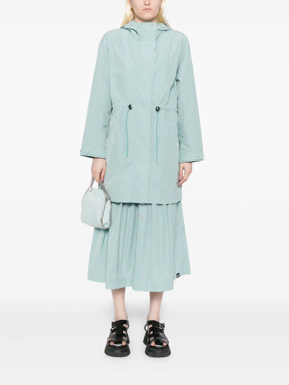 Sport B. By Agnès B. Logo-patch Coat In Blue