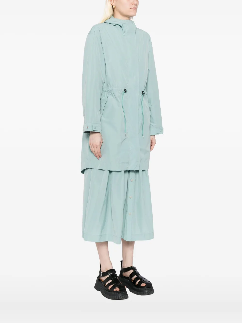 Sport B. By Agnès B. Logo-patch Coat In Blue