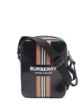 Burberry Pre-Owned 2018-2025 Coated Canvas Striped Thornton crossbody bag - Black