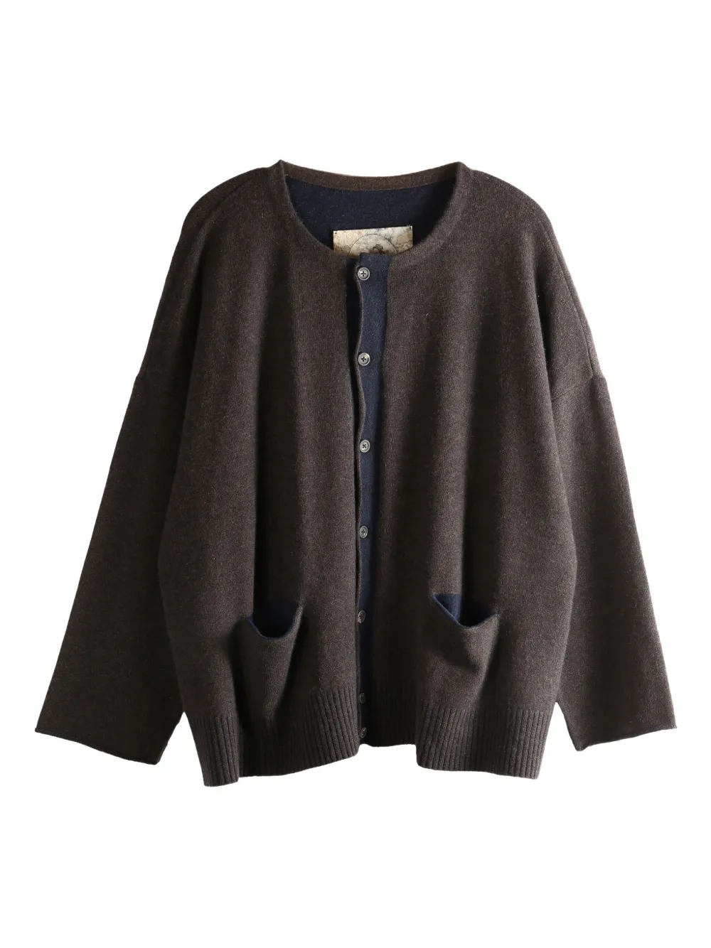 Ziggy Chen Pocket button cardigan | Brown | Image 1