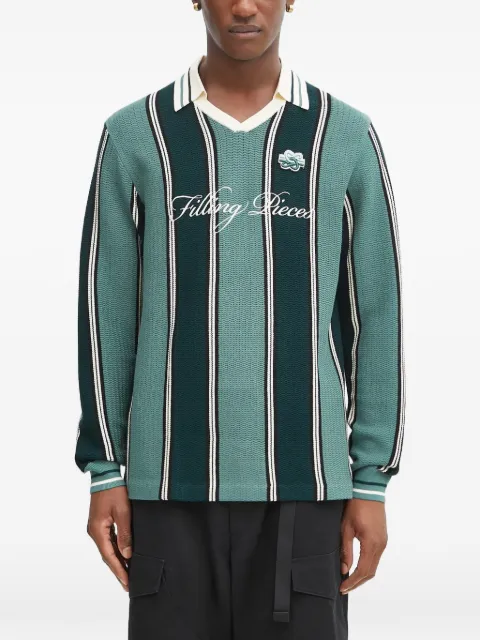 Filling Pieces Football jersey striped sweatshirt