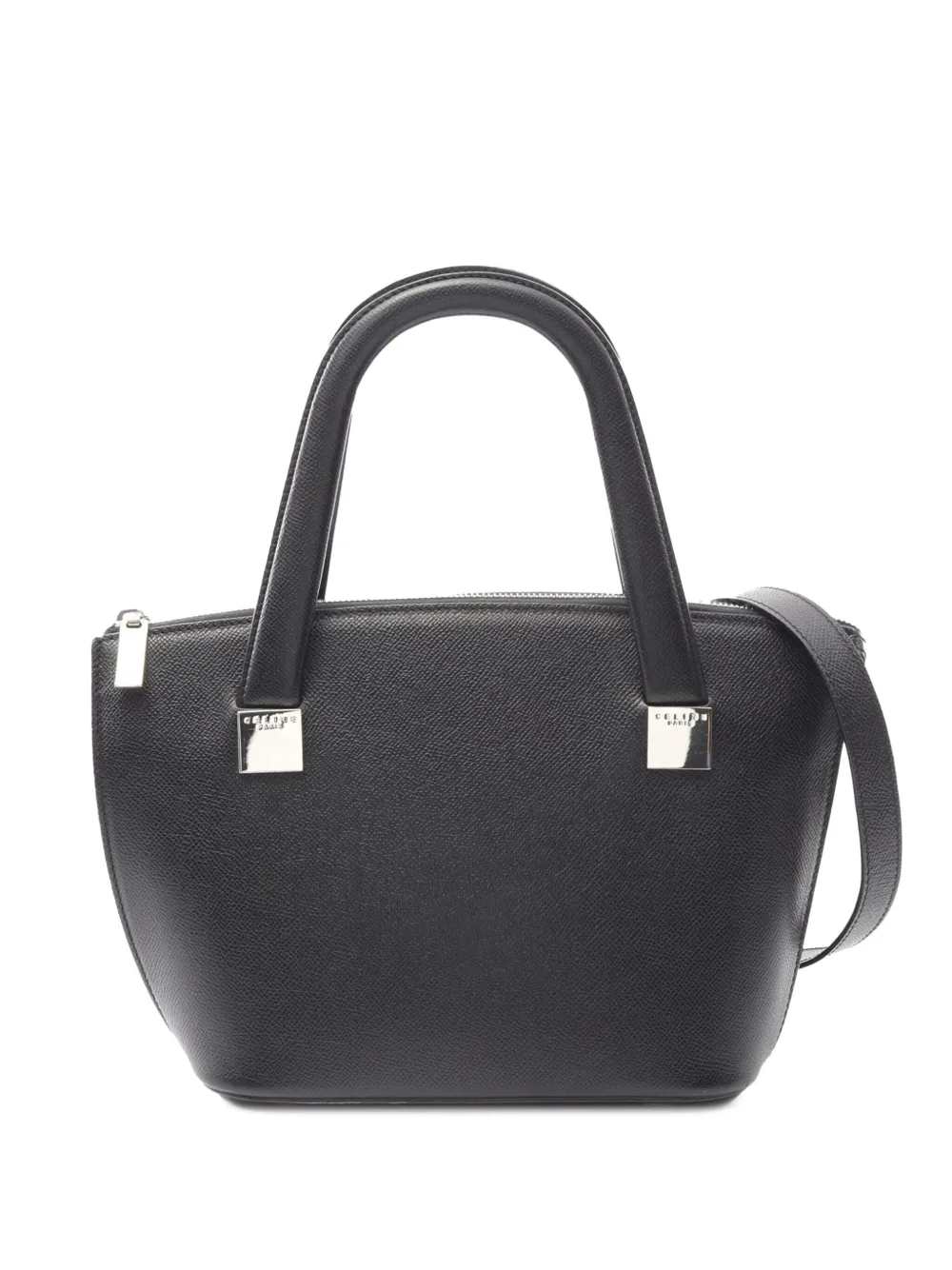 Pre-owned Celine 2000-2025 Grained Calfskin Satchel In Black