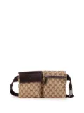 Gucci Pre-Owned 2000-2015 GG Canvas Double Pocket belt bag - Brown