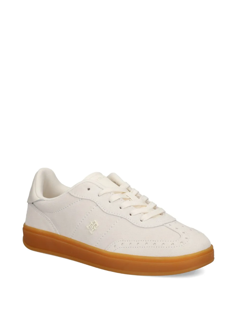 Tommy Hilfiger Heritage geperforeerde suède sneakers - Beige