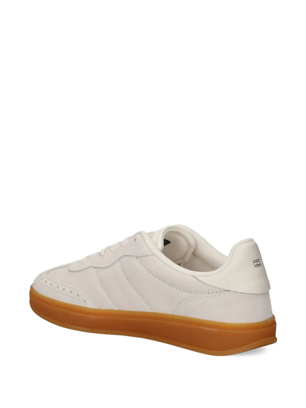 Tommy Hilfiger Heritage perforated suede sneakers Neutrals
