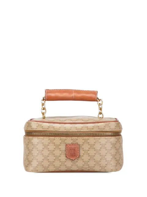 Celine Pre-Owned 1996 Macadam Coated Canvas vanity bag