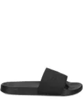 Tommy Hilfiger logo-embossed slides - Black