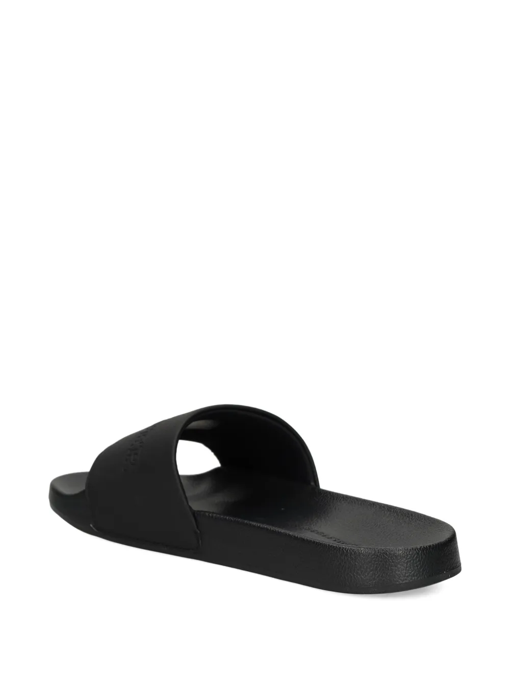 Tommy Hilfiger logo-embossed slides Black