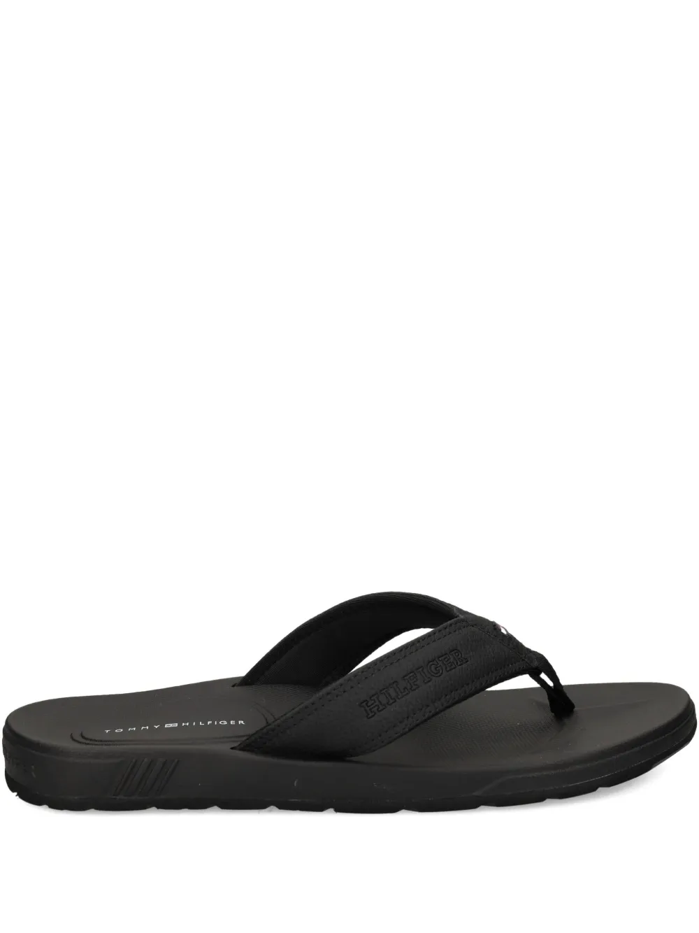 Tommy Hilfiger textured-strap flip-flops | Black | Image 1