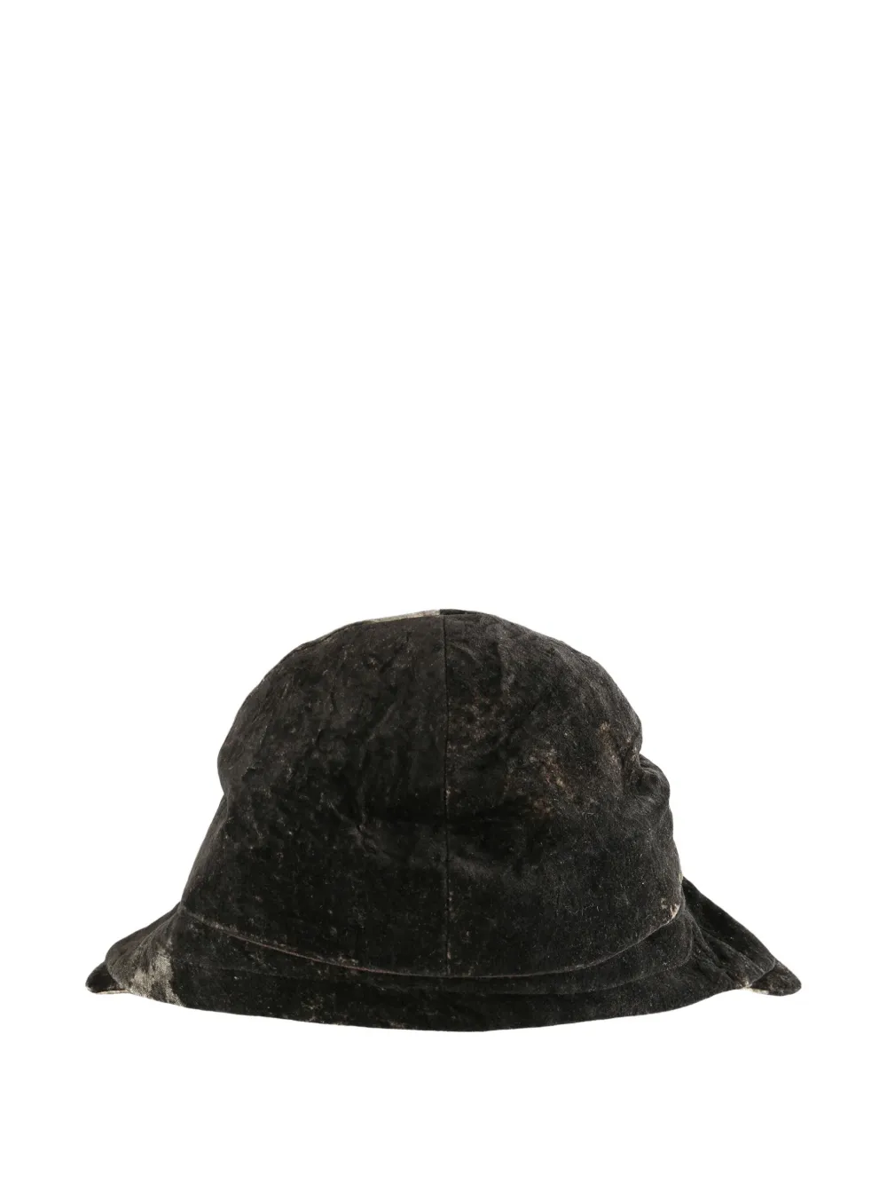 Ziggy Chen Velvet-effect Hat In Black