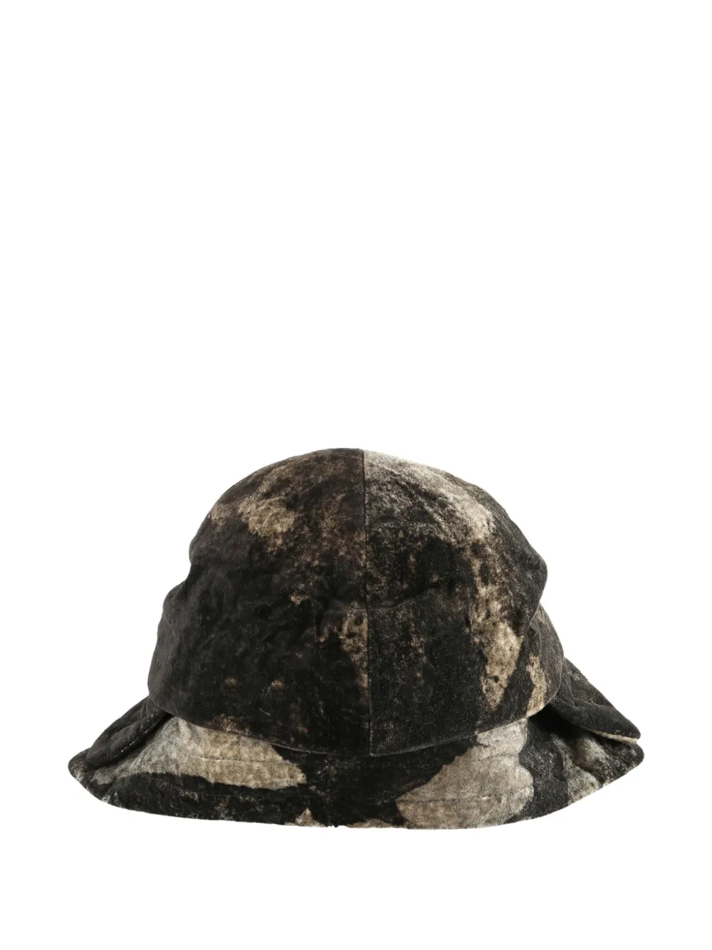 Ziggy Chen velvet-effect hat - Bruin