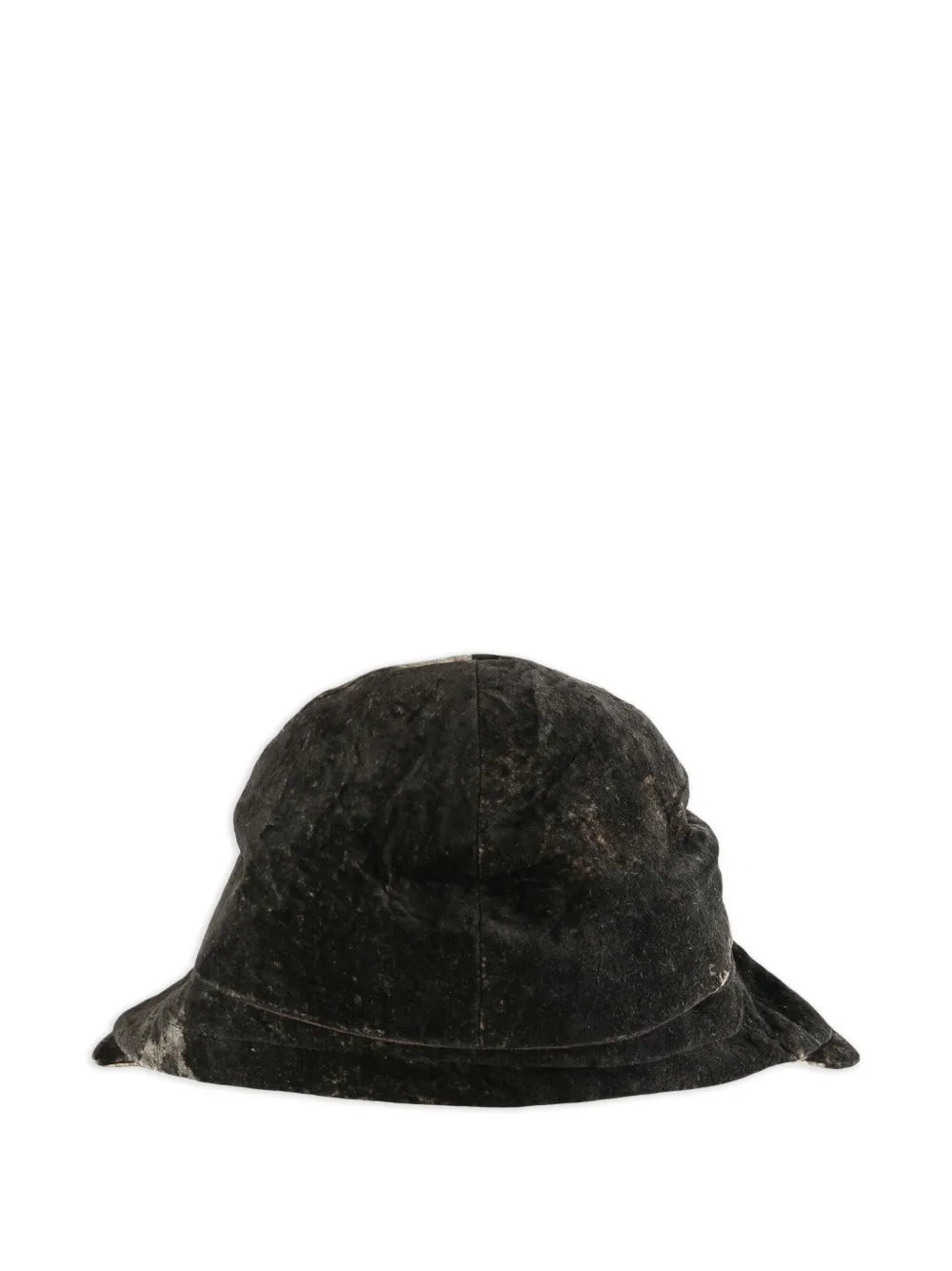 Ziggy Chen velvet-effect hat | Brown | Image 1