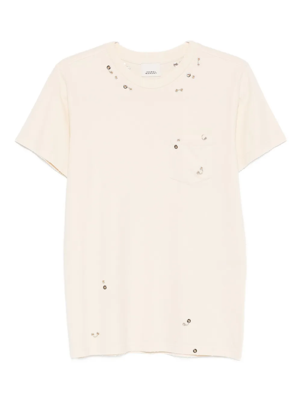 ISABEL MARANT Yezra embellished T-shirt | Neutrals | Image 1