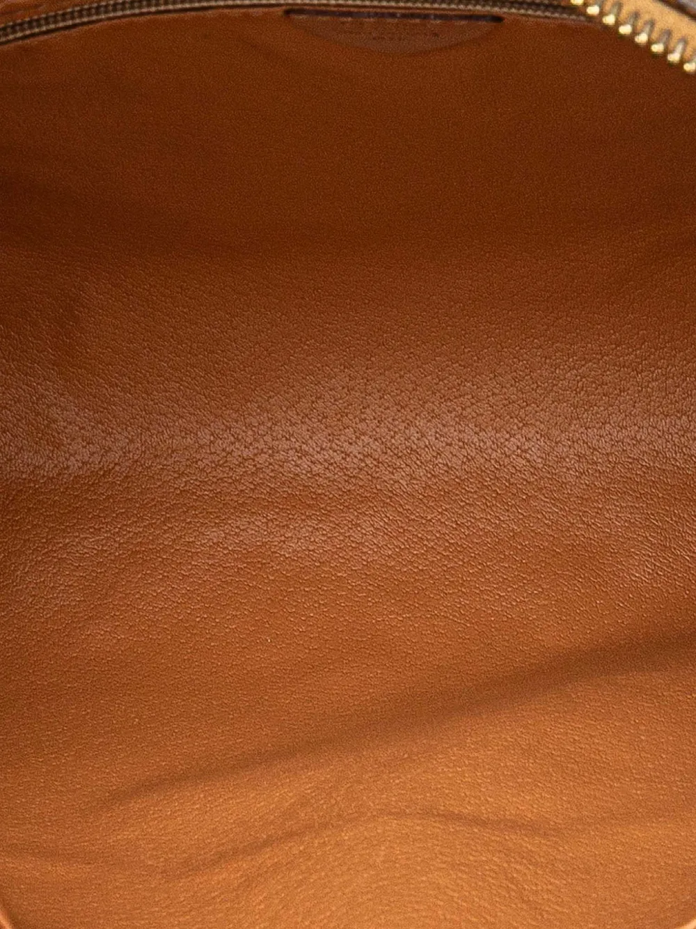 Pre-owned Celine 2012 Macadam Coated Canvas Clutch Bag In Brown